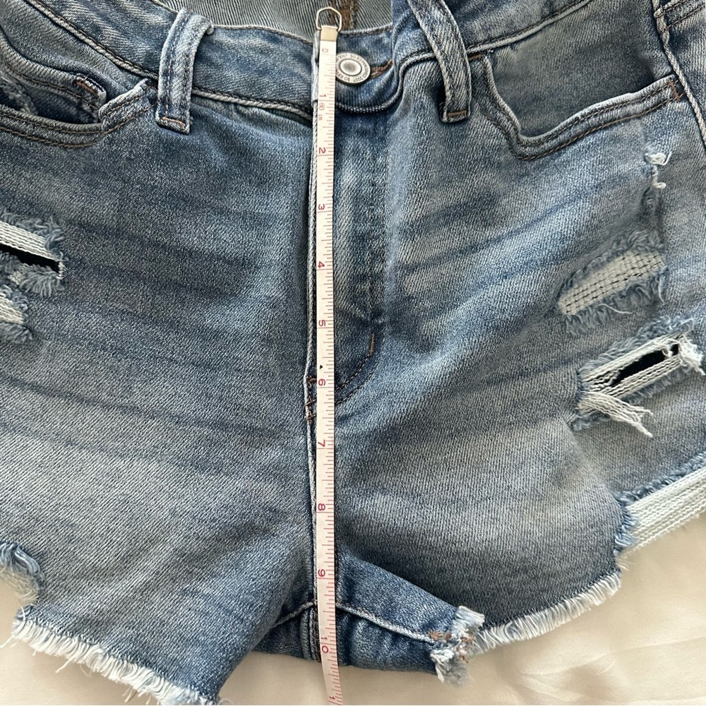 Distressed Denim Shorts - Picture 8 of 9